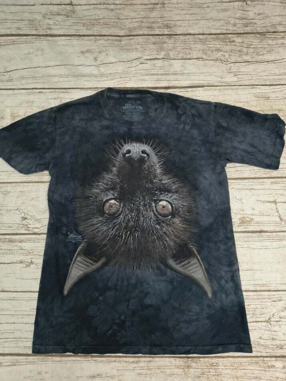 The Mountain Moody Gardens Black Tie Dye Bat Graphic T-Shirt Size XL
